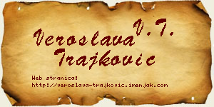 Veroslava Trajković vizit kartica
